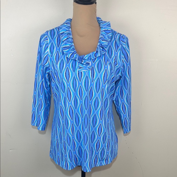 Lulu-B Tops - Lulu-B ruffle neck top shirt size medium